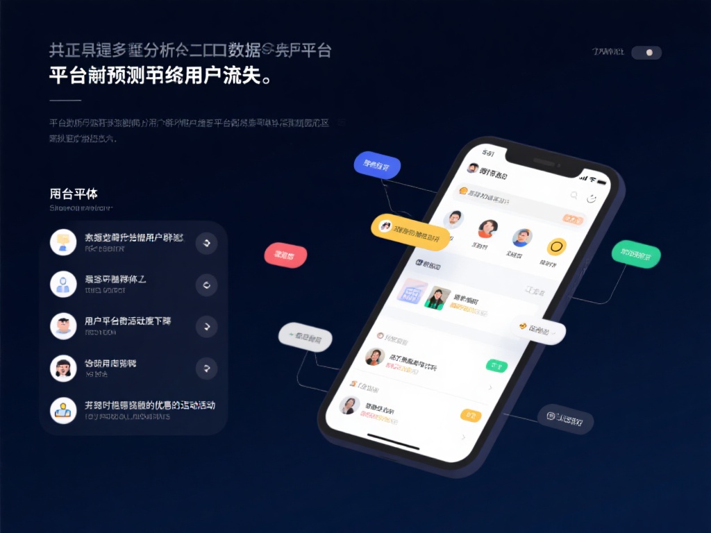另外，通过分析人口数据，平台还可以预测和预防用户流